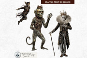 The Bone Circus Characters Cliparts, a Decorative Illustration by ThatsDesignArt (Thumbnail 6 of 11)