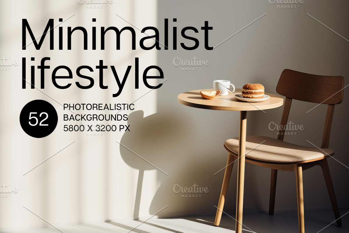 Minimalist lifestyle - 52 images, a Background Photo by Handmadefont (Photo 1 of 10)