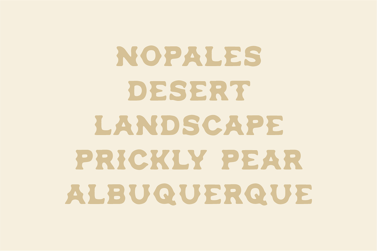 Opuntia - Curvy Spur Display Type, a Serif Font by MEG BURK CHOI (Photo 4 of 4)