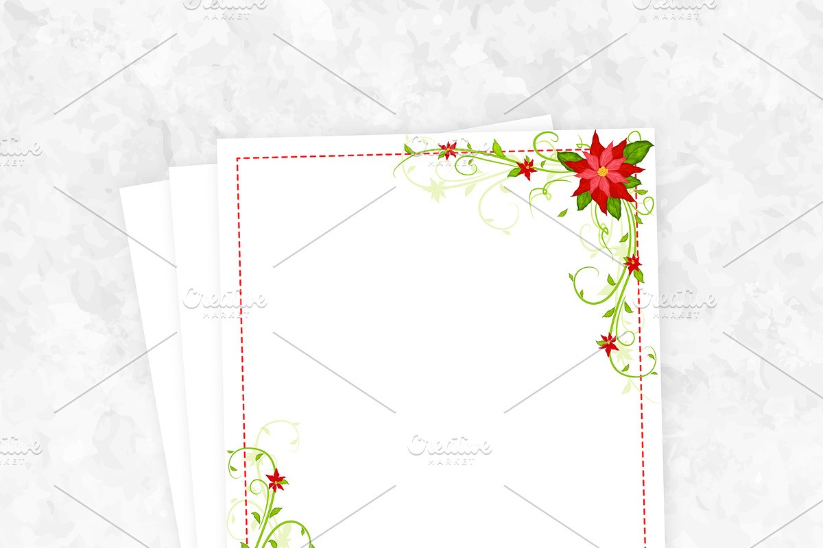 Christmas frames vector set, an Advertising Mockup by MarBom (Photo 2 of 2)
