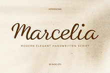 Marcelia Handwritten Script Font
