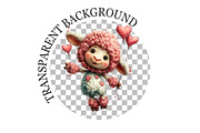 Quirky Valentine Day Lamp Clipart, a Seasonal Illustration by Rose Art (Thumbnail 6 of 7)
