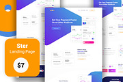 Ster- Landing Page Template, a Landing Page Template by Sujun Baidyaa (Thumbnail 1 of 3)