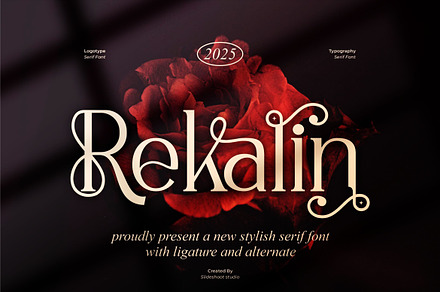 Rekalin || Stylish Serif Font