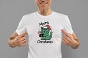 Christmas Sarcastic Funny Cat Merry, an Illustration by Daily.Designs (Thumbnail 2 of 5)