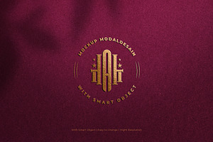 Luxury Golden Mockup Logo