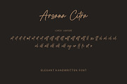 Arsana Citra - Modern Script Font, a Script Font by RHD Creative Studio (Thumbnail 12 of 12)