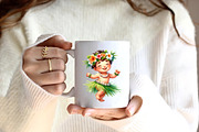 Cute Tropical Hula Dance Hawaiian, an Illustration by CreationArt (Thumbnail 5 of 9)
