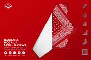 Bandana Mock-up, a Mask Mockup by Branda Keeps (Thumbnail 1 of 17)