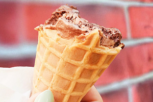 Ice Cream Cone w/ Cut Out Layer