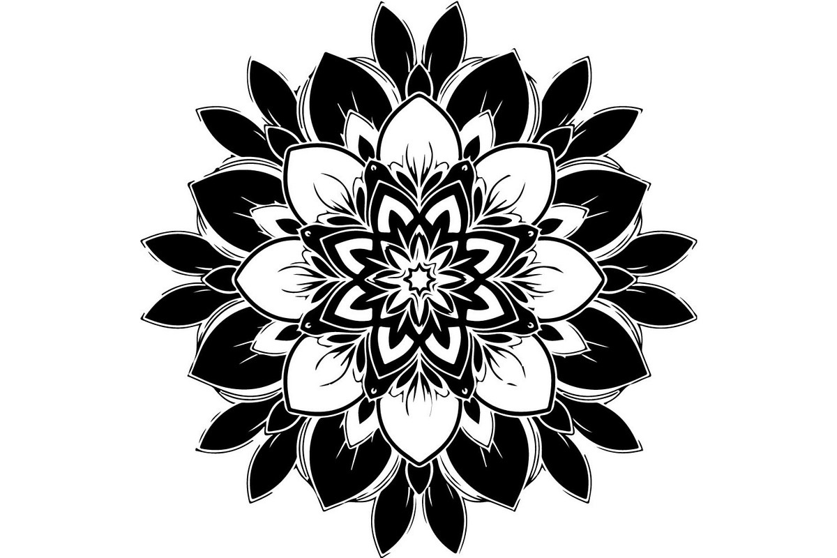 Vintage Floral Mandala Bundle, a Decorative Illustration by Designer_Momina (Photo 10 of 20)