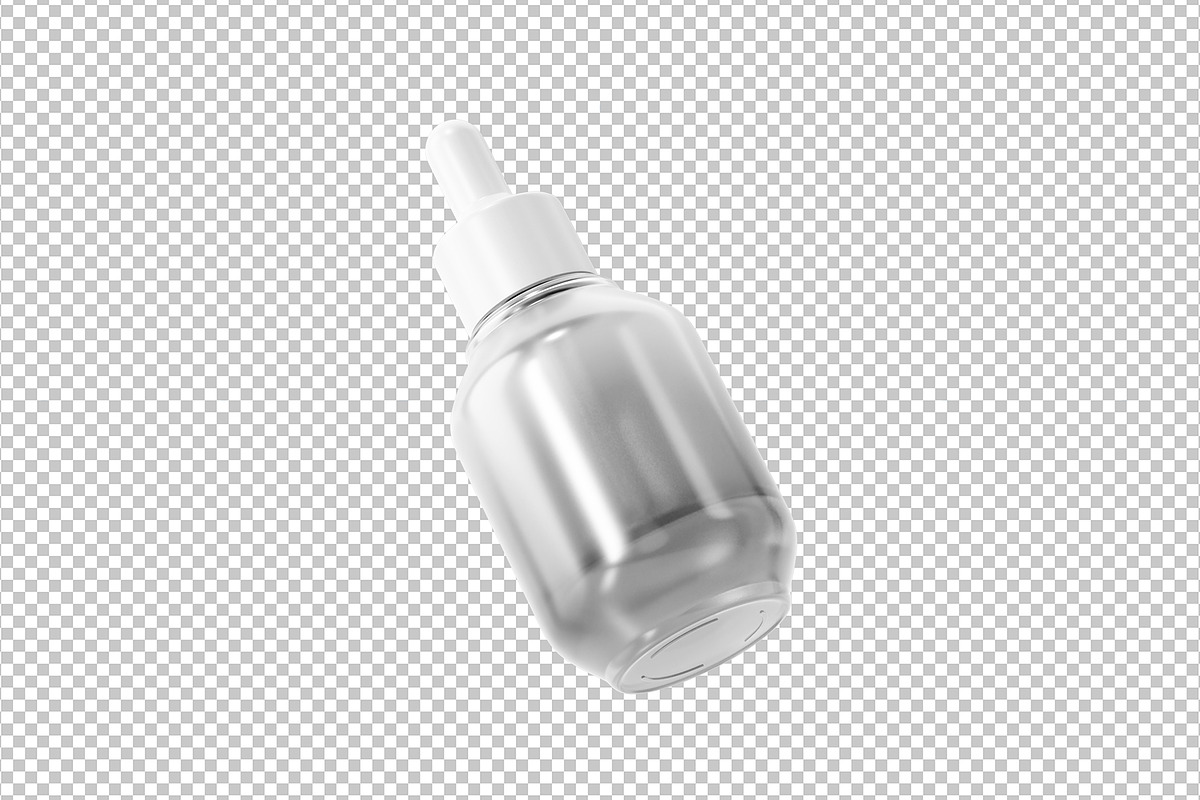 Cosmetic Glass Dropper Bottle Mockup, a Packaging Mockup by Akebareee (Photo 3 of 3)