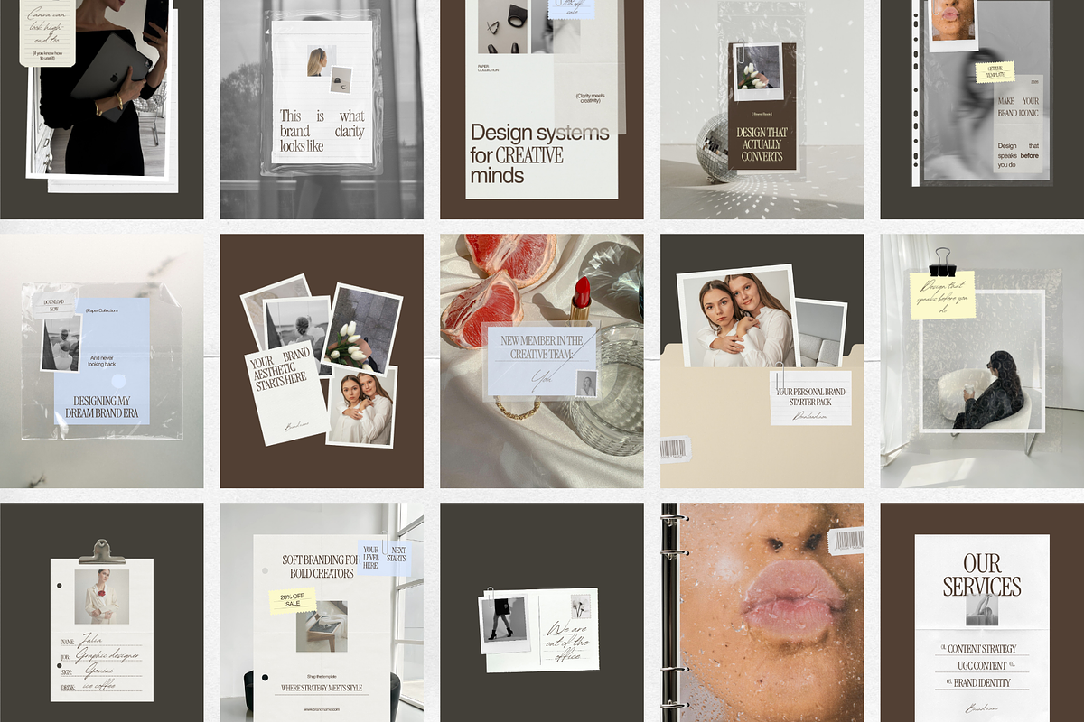 Paper Aesthetic – Instagram Template, a Social Media Template by Mila Estudio (Photo 4 of 7)