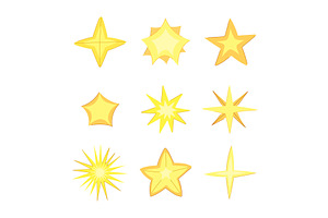 star set cartoon vector illustration, an Object Illustration by pikepicture