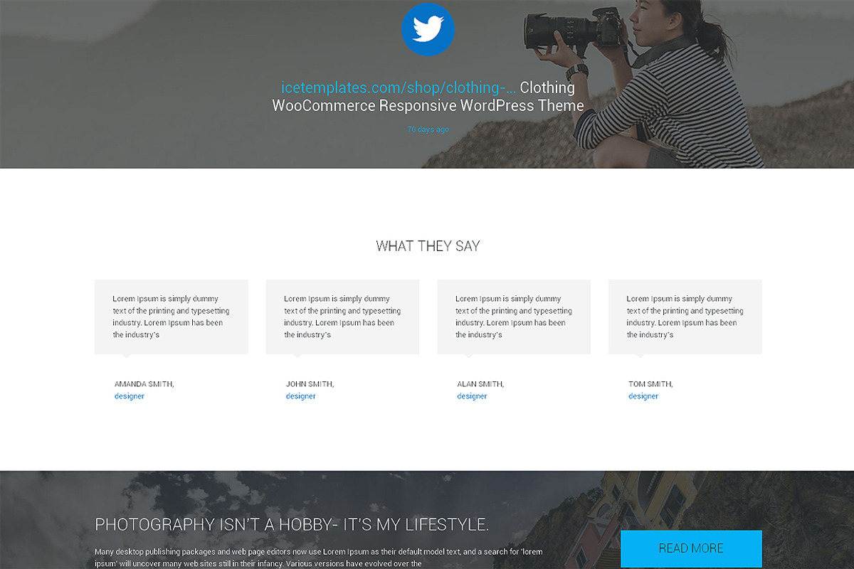 Nancy Carter One Page Theme, a Landing Page Template by IceTemplates (Photo 3 of 3)