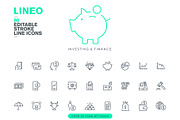 LINEO - 90 FINANCE ICONS, an Outline Icon by sharpnose (Thumbnail 2 of 6)