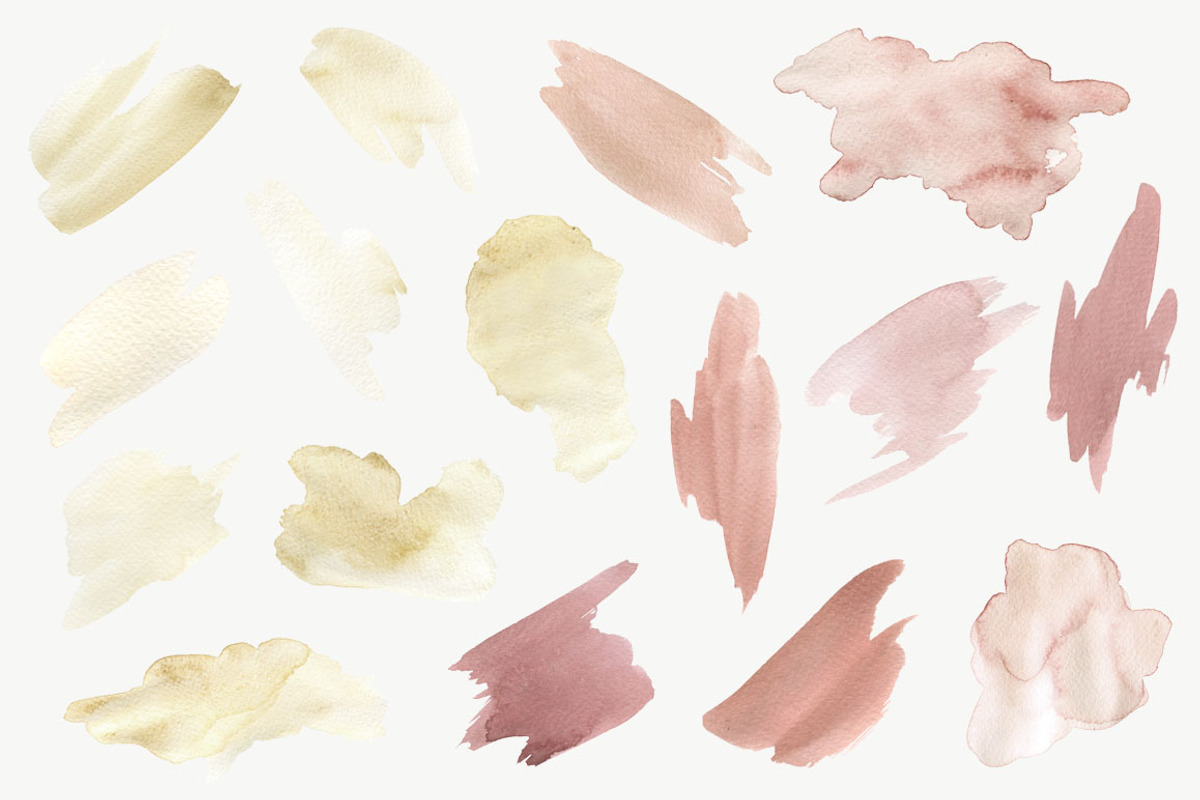 Watercolor - Stains & Brushstrokes, a Texture Graphic by MariePierLaf (Photo 3 of 8)