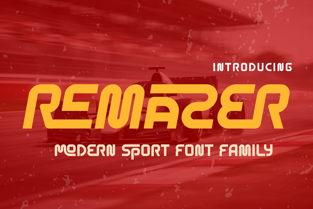 Remazer is Sport Sans Serif font, a Sans Serif Font by Brown Cupple (Photo 1 of 11)