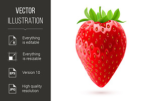Appetizing strawberry