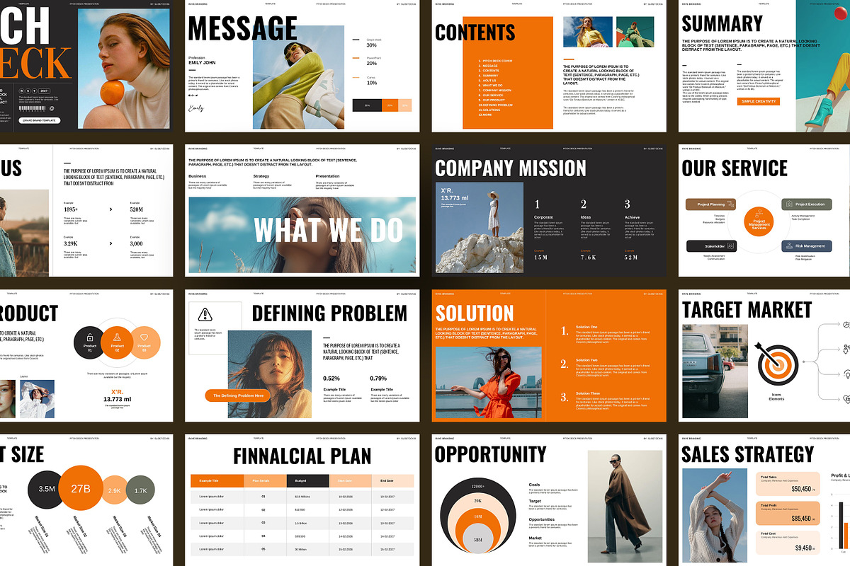 Raye Pitch Deck Template, a Presentation Template by slidestock55 (Photo 11 of 11)