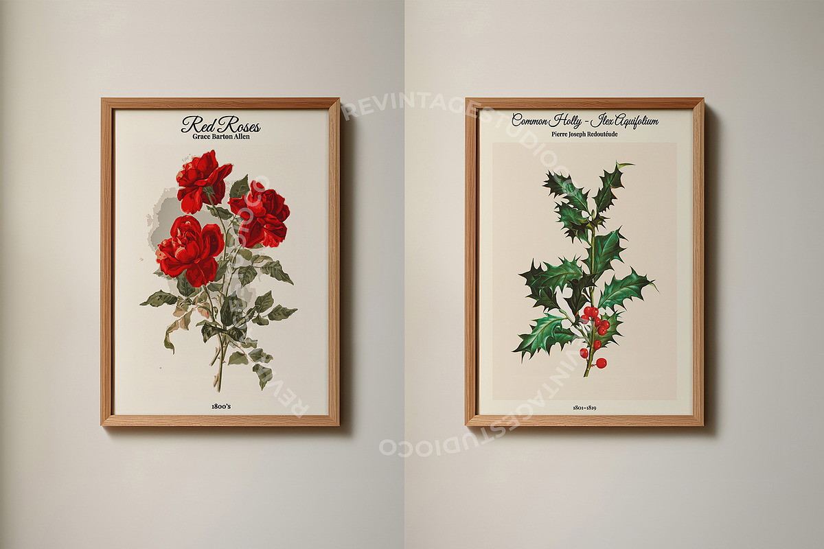 Vintage Floral Oil Painting Poster, a Background Graphic by RevintageStudio (Photo 8 of 17)