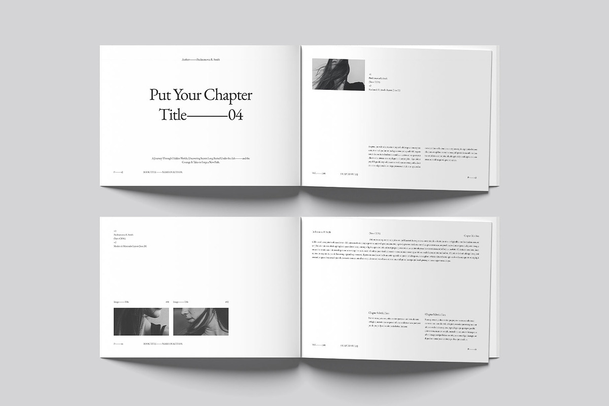 Book Title Layout Design Landscape, a Brochure Template by DesignCrest (Photo 17 of 22)