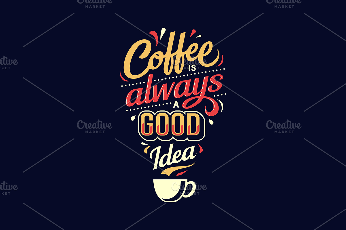 Coffee is a Good Idea, an Illustration by Doniel Worx