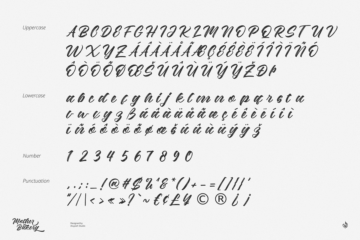 Mother Bakery, a Handwritten Font by Aluyeah Studio (Photo 12 of 13)