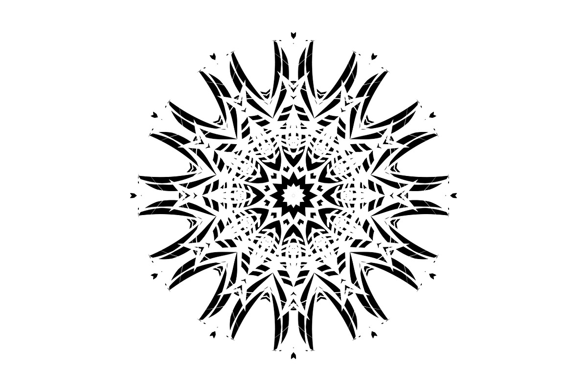 Modern Black and White Mandala Pack, a Decorative Illustration by NJ Himel (Photo 51 of 101)