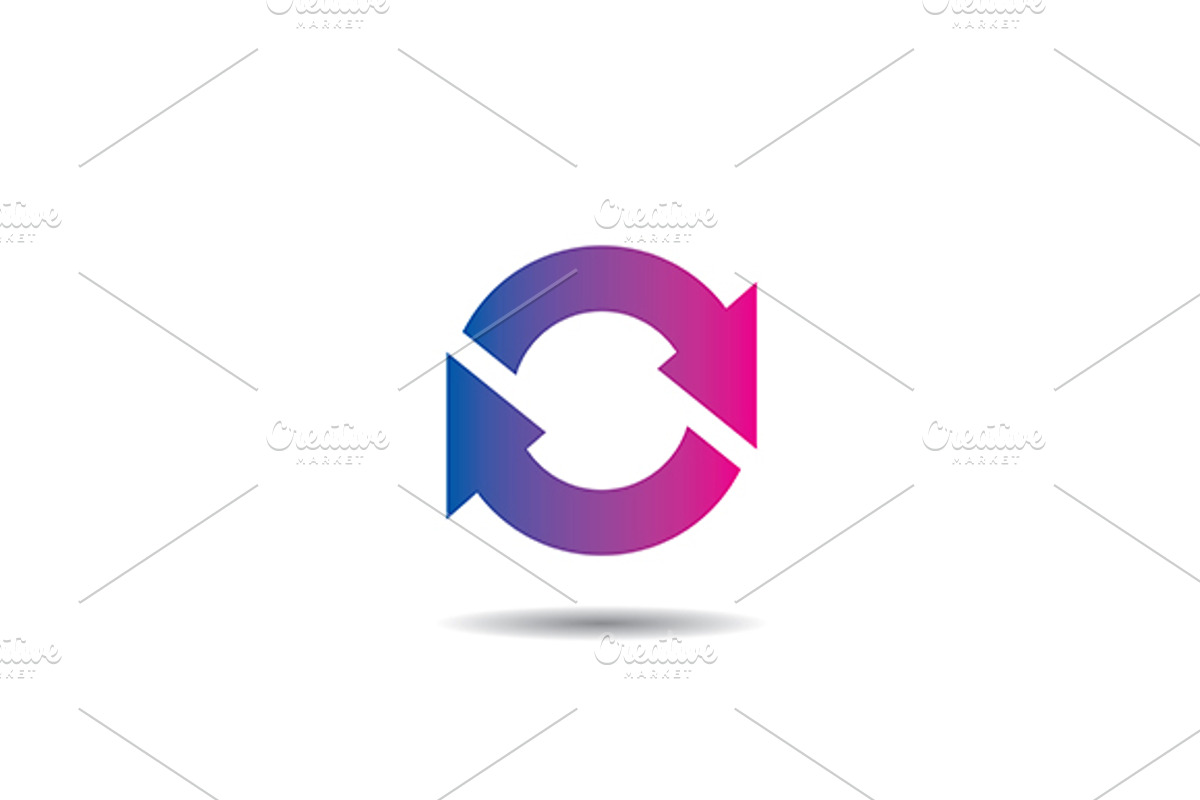 Sync Icon Logo Vector Template, an Icon by Urazovsky Design