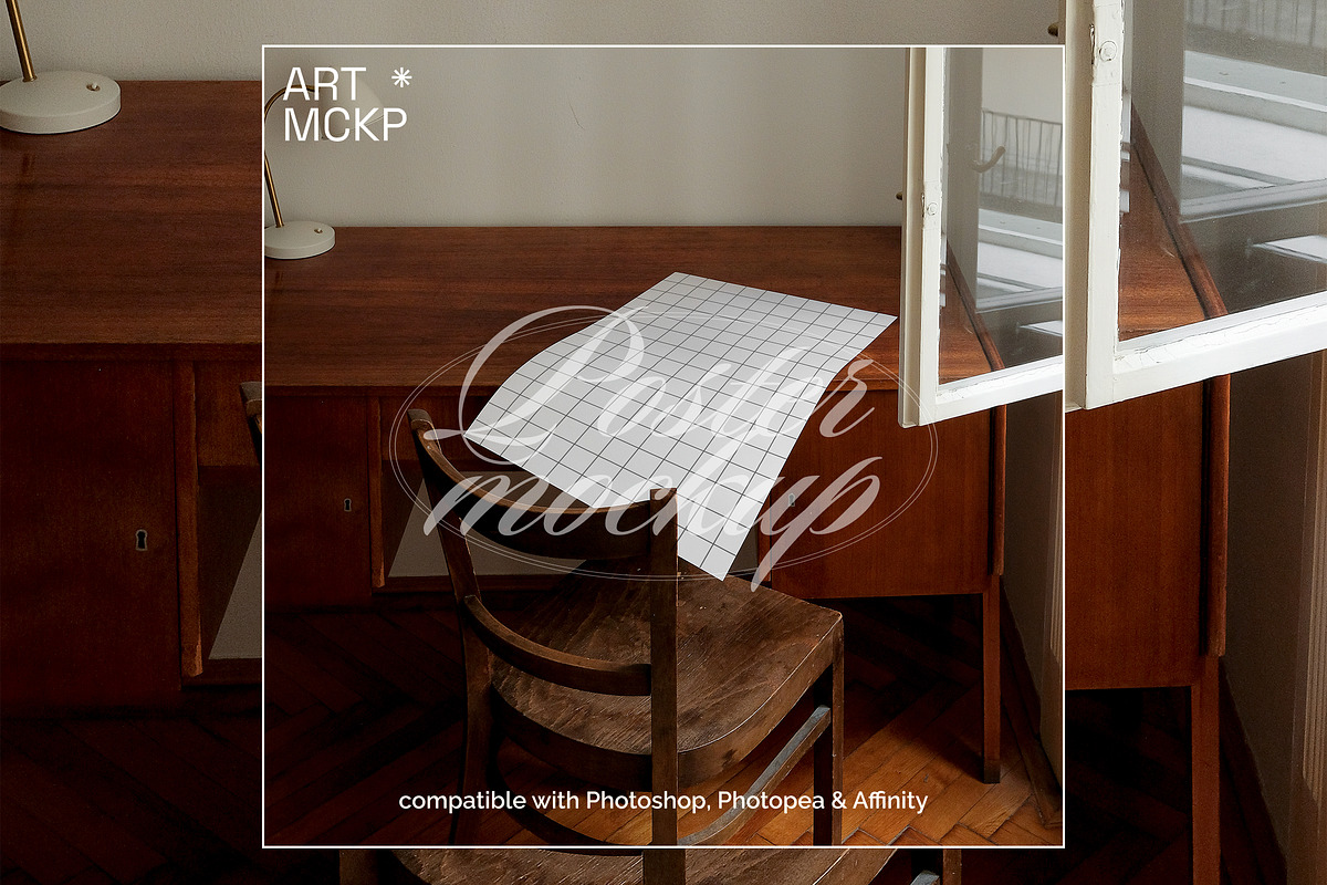 Unframed poster/Art print mockup, a Merchandise Mockup by MCKP*ME (Photo 3 of 3)
