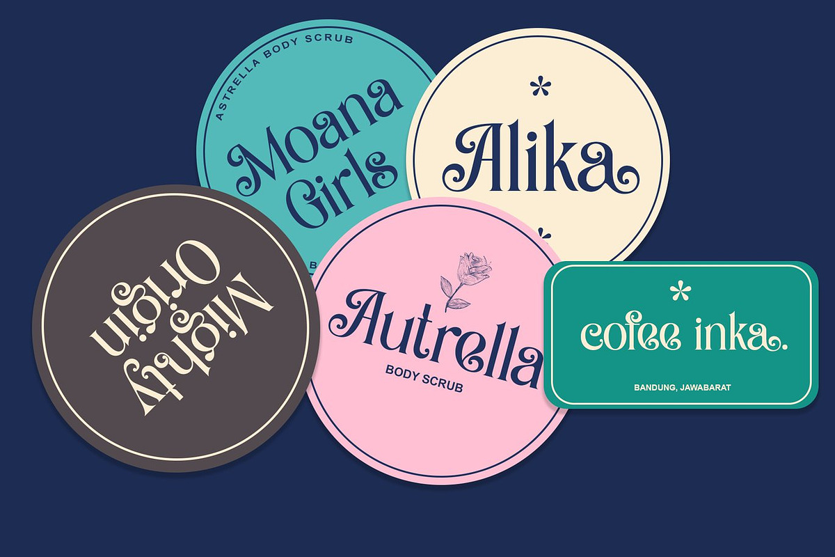 Elicka - Modern Serif Font, a Serif Font by Luna Shop (Photo 3 of 5)