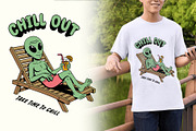 Alien: 5 illustrations stay relaxed, a Person Illustration by gunaonedesign (Thumbnail 4 of 10)