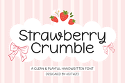 Strawberry Crumble - HandwrittenFont, a Handwritten Font by Keithzo (Thumbnail 1 of 11)