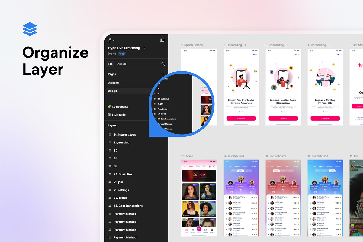 Hype Live Streaming App UI Kit, an App Template by SyalUIUX (Photo 4 of 6)