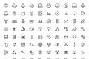 256 Hardware Line Icons, an Outline Icon by IconBunny (Thumbnail 2 of 6)