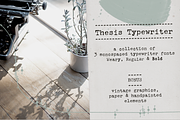 Thesis Typewriter Font and Extras, a Serif Font by Ana's Fonts (Thumbnail 1 of 12)