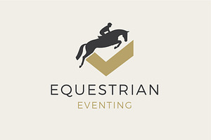 Equestrian Eventing Horse Logo