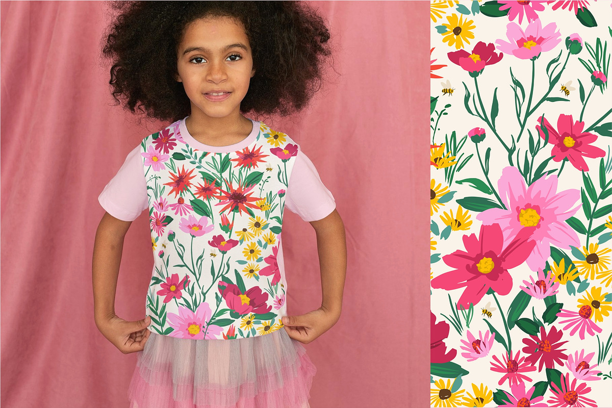 Honey Meadow. 16 seamless patterns, a Pattern Graphic by Nadia Grapes (Photo 7 of 7)