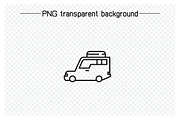Car Icons Line Illustrations, a Transportation Illustration by Designfour (Thumbnail 3 of 7)