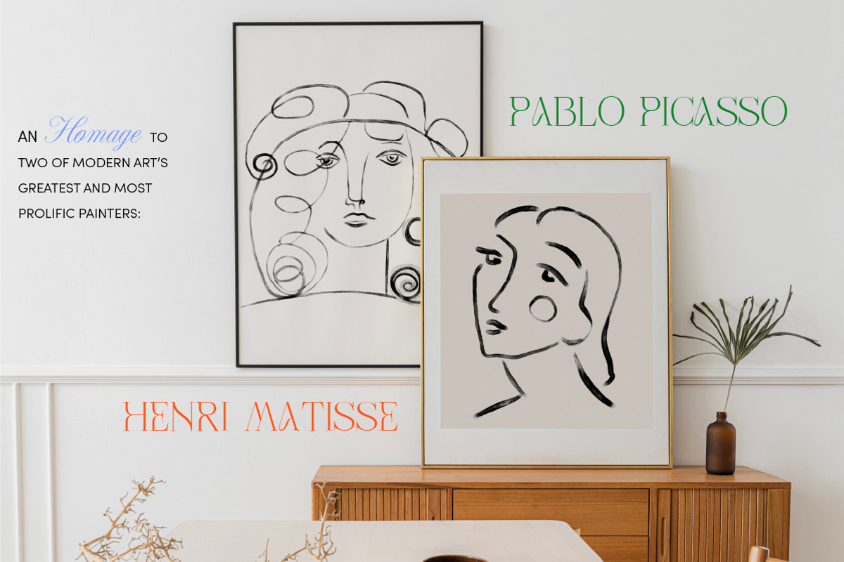 Picasso & Matisse Inspired Faces, a Person Illustration by Ines Beatriz (Photo 2 of 3)