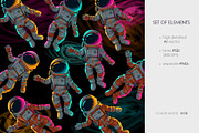 Glowing Astronaut, a Pattern Graphic by GreyLilac (Thumbnail 3 of 7)