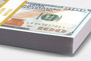 Money Stacks Mockups v.1 - 4 views, a Merchandise Mockup by Illusiongraphic (Thumbnail 8 of 16)
