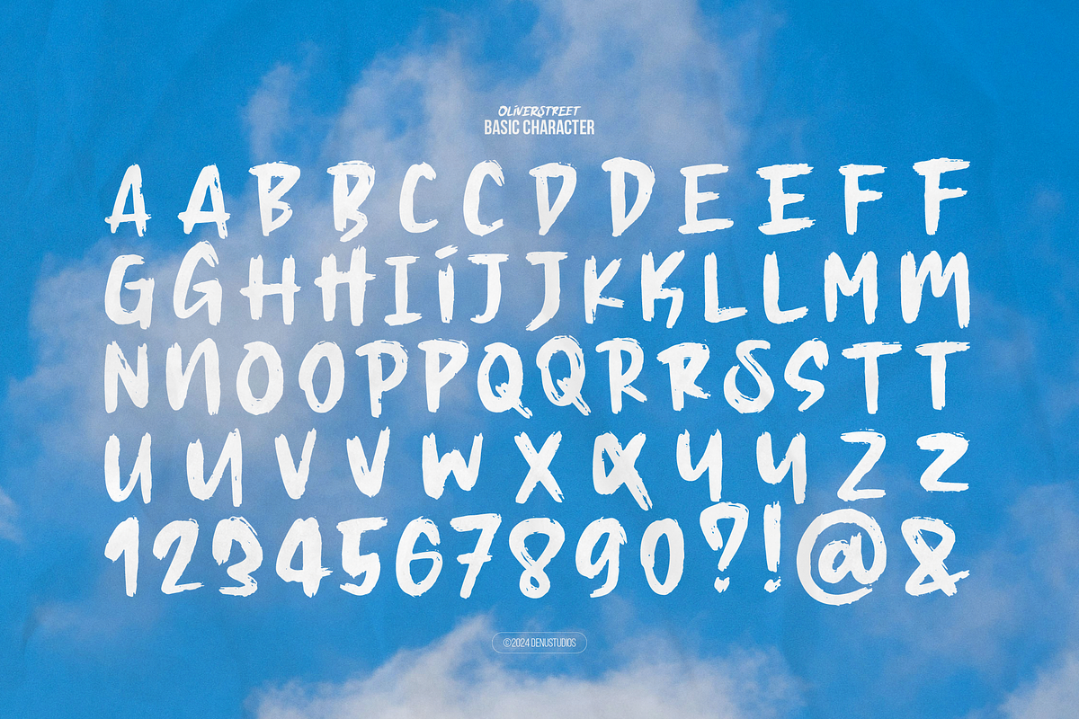 Oliver Street | Hand Drawn Brush, a Handwritten Font by Denustudios (Photo 11 of 13)