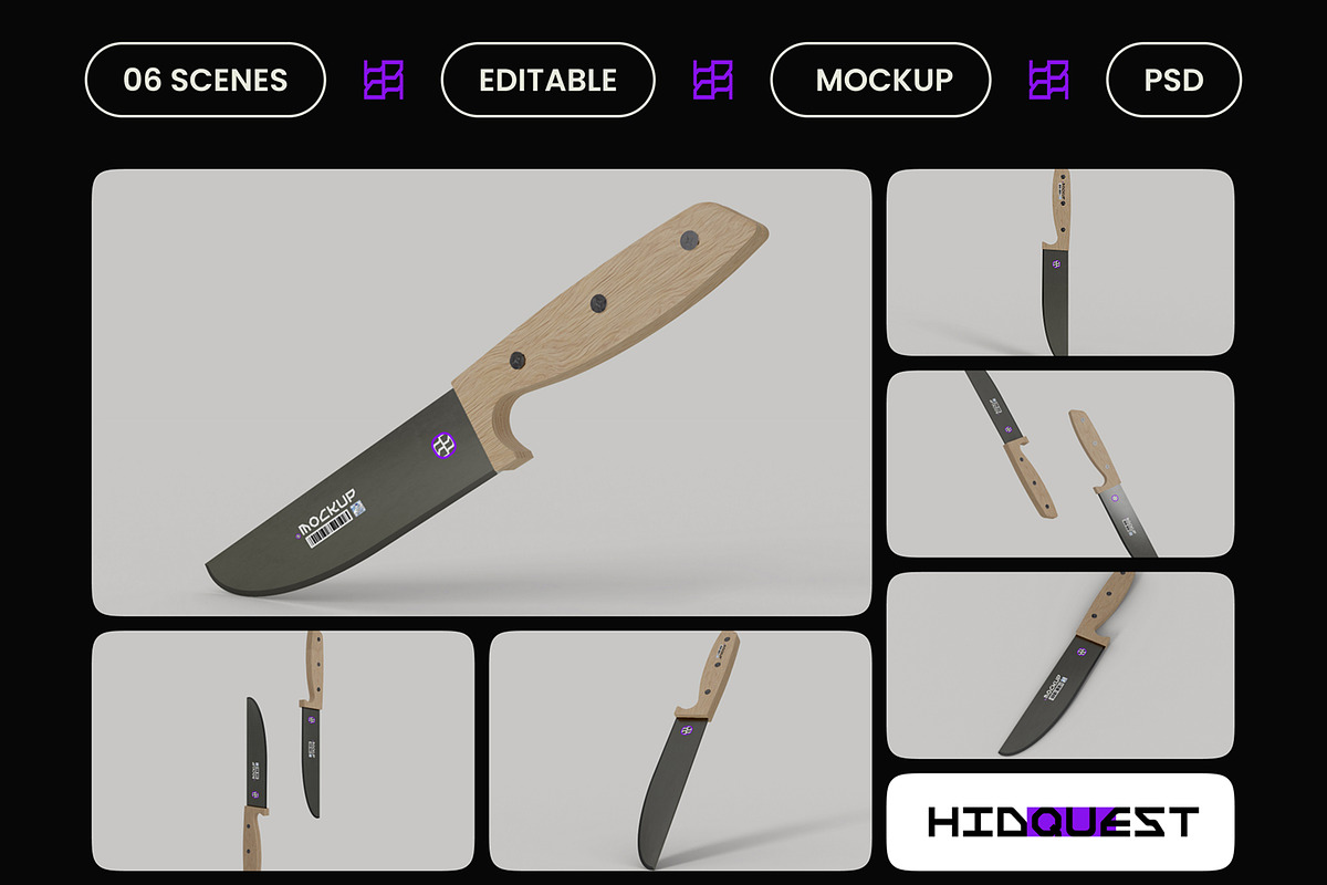 Knife Mockup, a Household Mockup by hiddemaru (Photo 2 of 4)