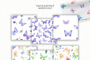 Watercolor Butterfly ClipArt, an Animal Illustration by OllyKo Art (Thumbnail 4 of 7)