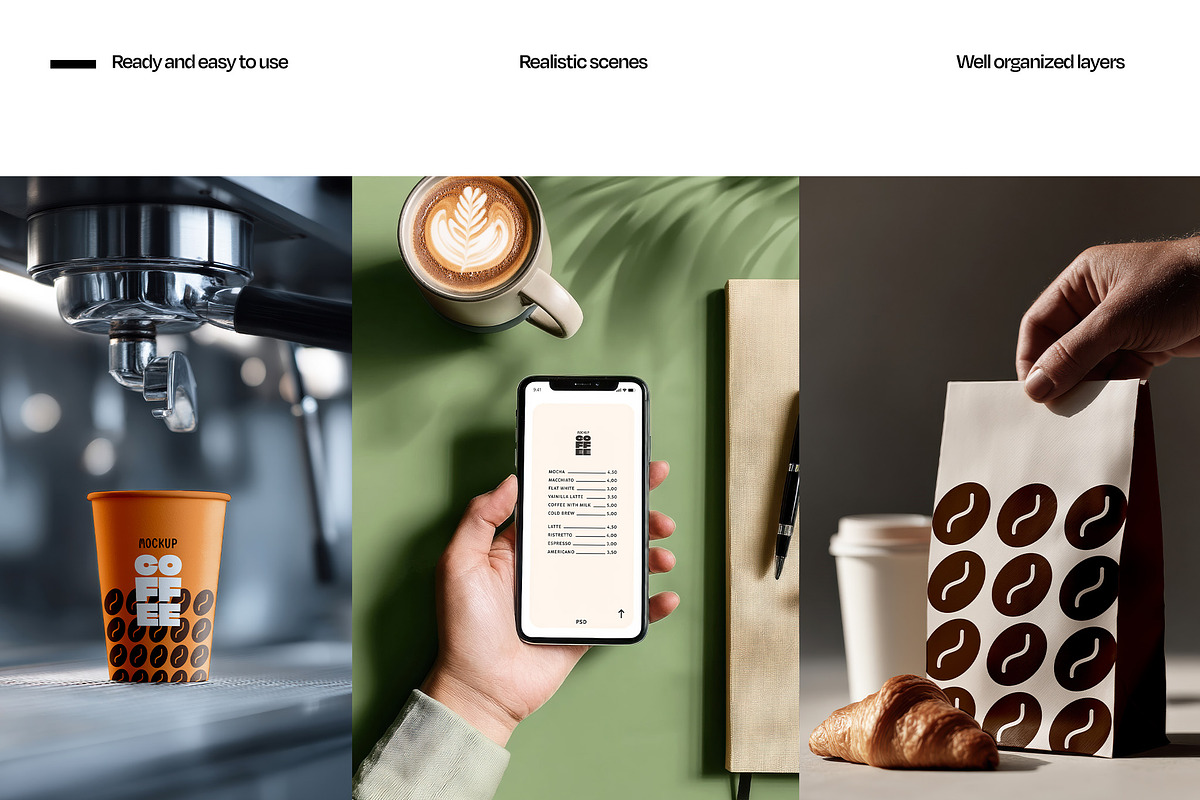Coffee Pouch Packaging Mockup Set, a Cups & Container Mockup by Mego-studio (Photo 6 of 10)
