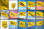 Flag Mockup, a Product Mockup by mockupbuys (Thumbnail 1 of 17)