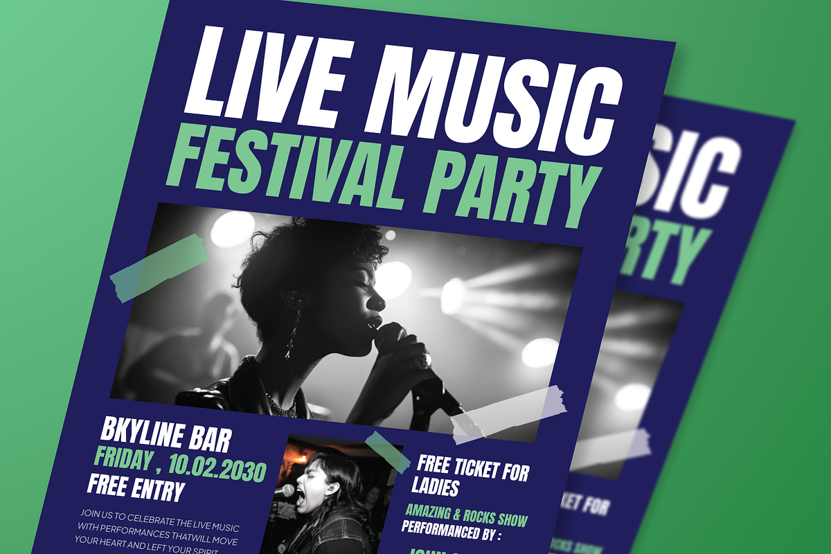 Music Event Flyer Set preview 5
