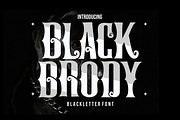 Black Brody - Aesthetic Blackletter, a Blackletter Font by figuree studio (Thumbnail 1 of 9)